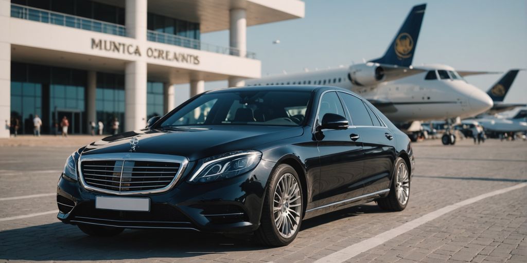 Luxury car at Antalya airport for private transfer