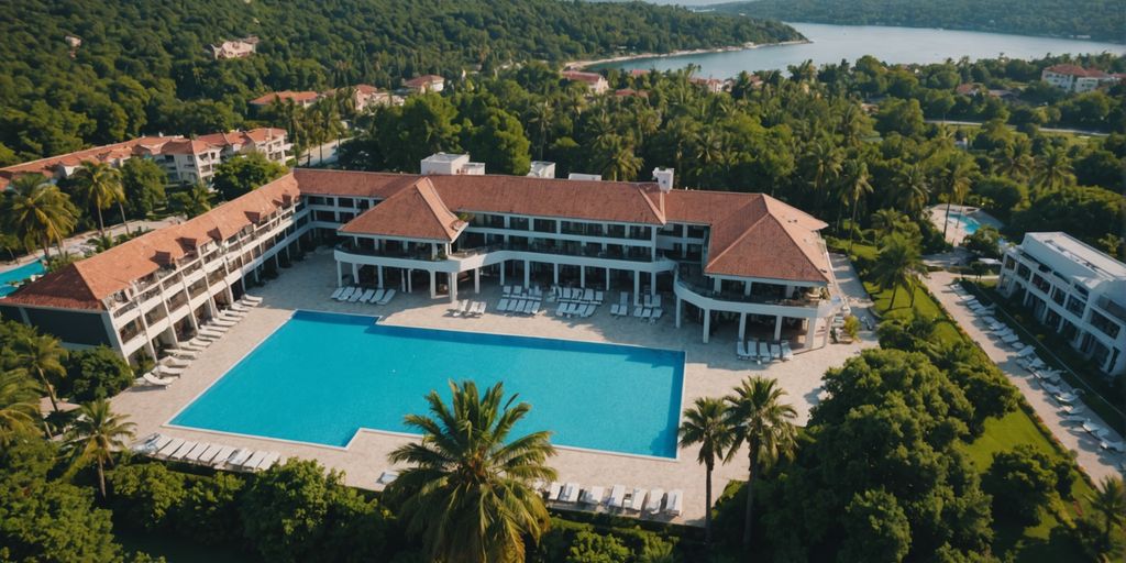 Aerial view of Limak Arcadia Sport Resort's amenities.