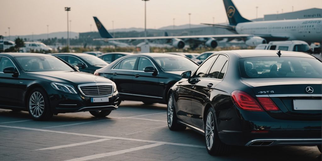 Luxury car at Antalya Airport for executive transfer