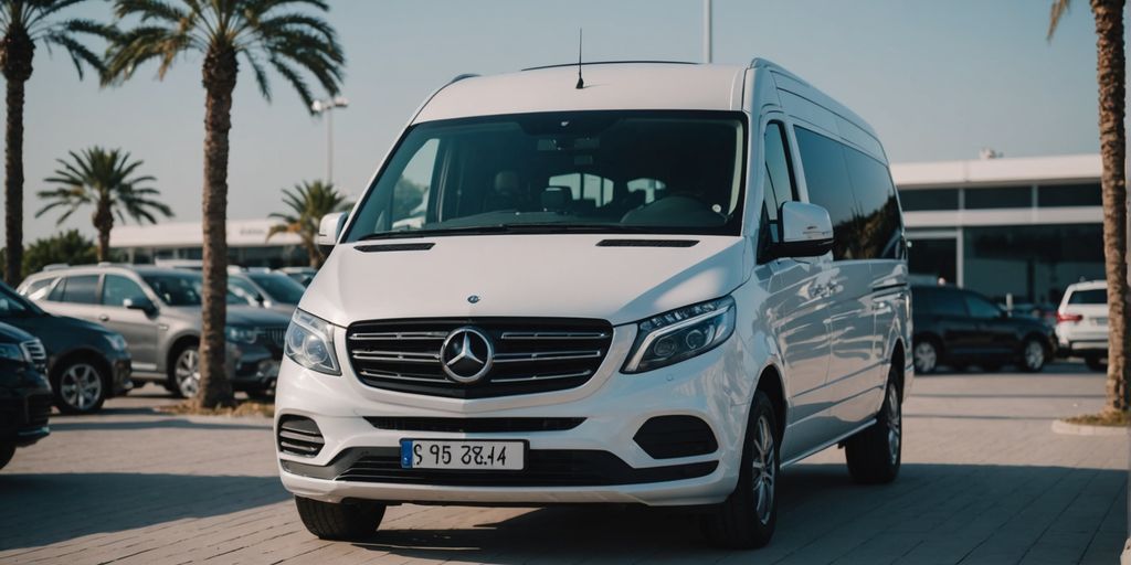 Comfortable van ready for Antalya hotel transfer service