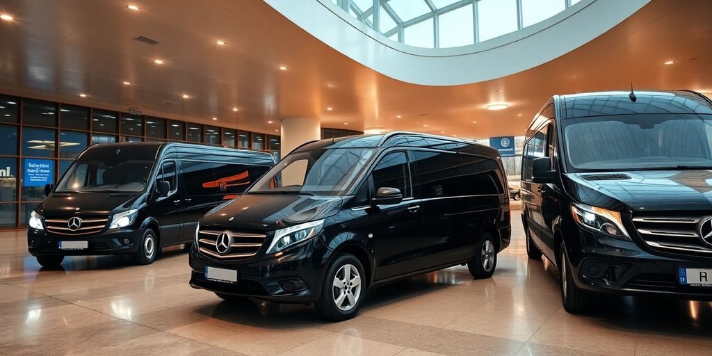 Luxury chauffeur service vehicles at Antalya airport transfer.